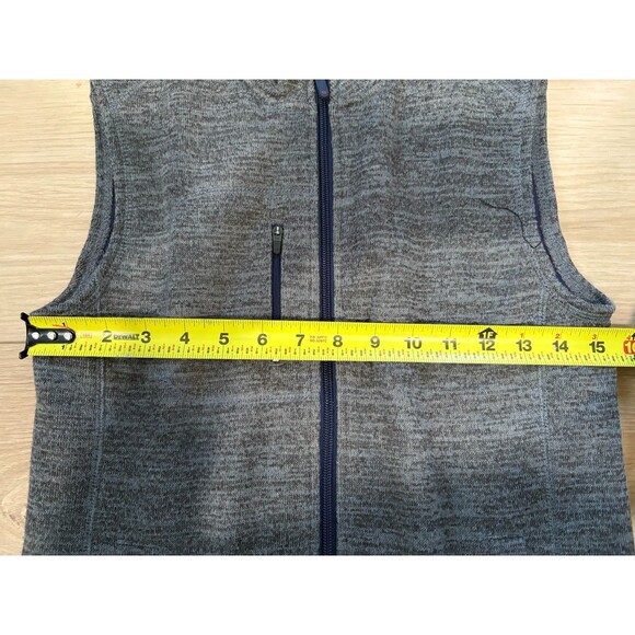 Johnnie-O Full Zip Vest BOYS Size 10 Quarry Heathered Grey Blue Liner - Picture 7 of 13